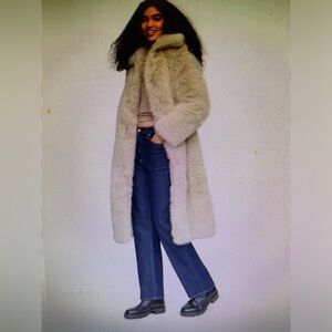 ❤️ GAP FAUX FUR COAT NEW